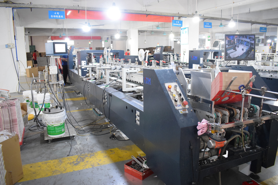 GUANGZHOU YM PACKAGE PRODUCTS CO.,LTD. γραμμή παραγωγής του κατασκευαστή