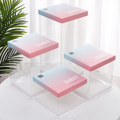 Επαγγελματική CMYK / Pantone εκτύπωση κουτιά κέικ για τη διανομή και πώληση μπισκότων