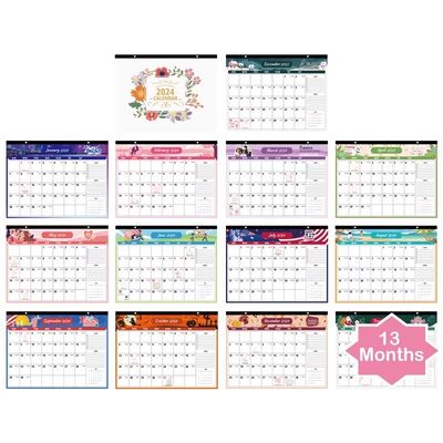 12 X 12 ιντσών Προσαρμοσμένο ημερολόγιο τοίχου Προσαρμόστε το έτος σας με θέμα διακοπών / εποχικών και προσθέστε προσωπικές ημερομηνίες