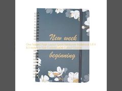 Σπιράλ Σκληρόδετο Σημειωματάριο με Διάταξη Μίας Θεματικής Σελίδας, Διαστάσεων 5.8 x 8.3 ίντσες, με Επιλογές Προσαρμογής Χρωμάτων